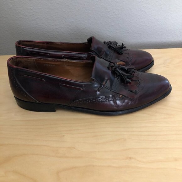 NORDSTROM Italian Leather Kiltie Wingtip Loafers - Old Money main image 6